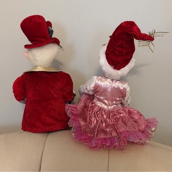 Cynthia ROWLEY Collectible Valentine's Day Elf Dolls Set - Girl and Boy - Picture 5 of 8